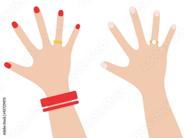 Fototapeta Women's hands