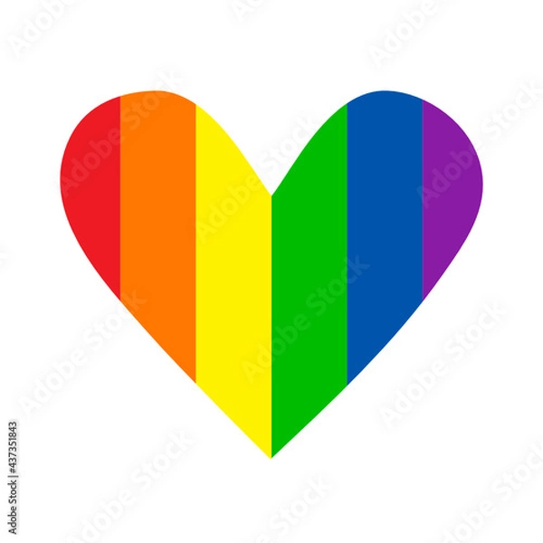 Obraz heart in rainbow colors