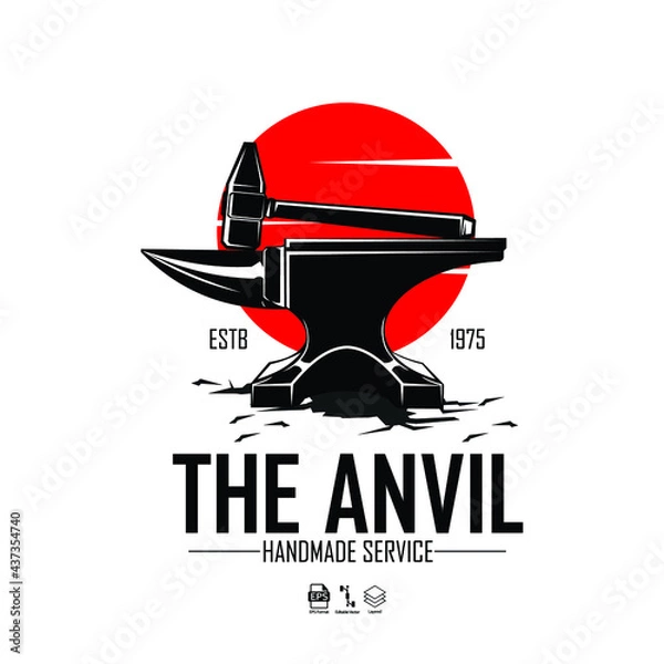 Fototapeta ANVIL LOGO TEMPLATE, READY FORMAT EPS 10