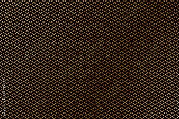 Obraz 金の網目柄のボード