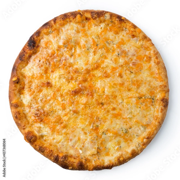 Obraz pizza on a white background