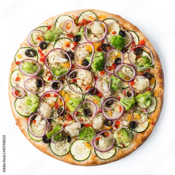 Fototapeta pizza with vegetables
