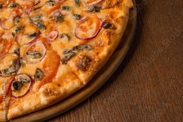 Obraz pizza on a plate