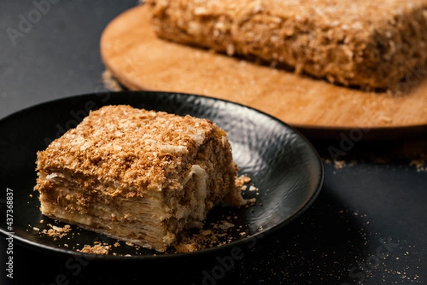 Obraz chocolate cake on a plate