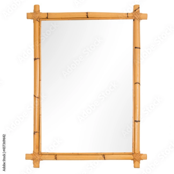 Obraz Vintage French Bamboo Mirror
