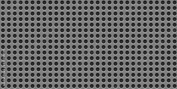 Obraz circular metal grill pattern background.  