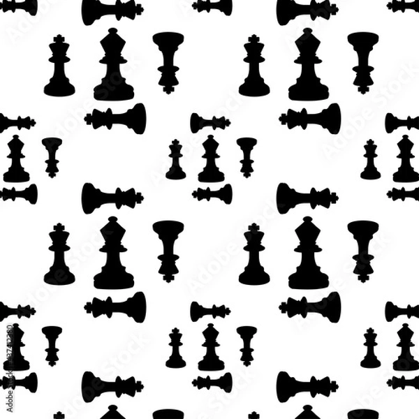 Fototapeta Graphic chess pattern for your design and background