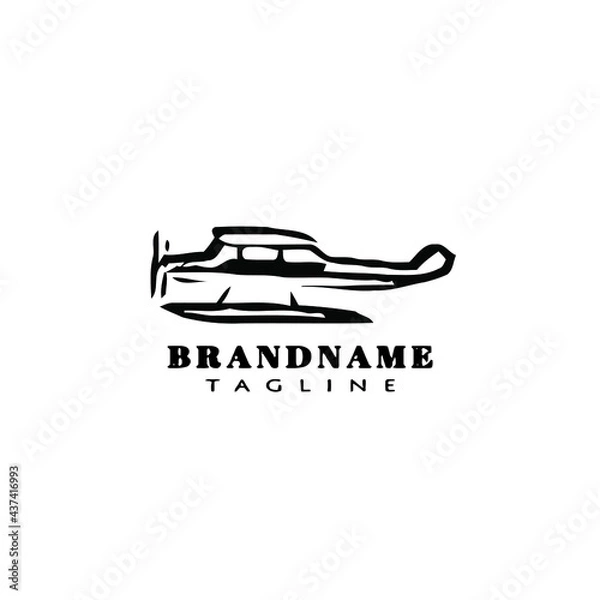 Obraz airplane logo icon template vector illustration