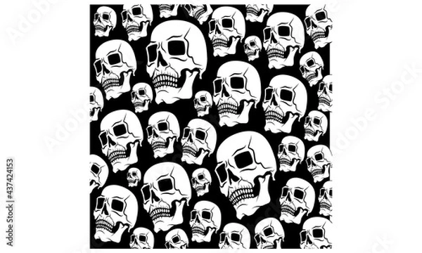 Obraz White skulls