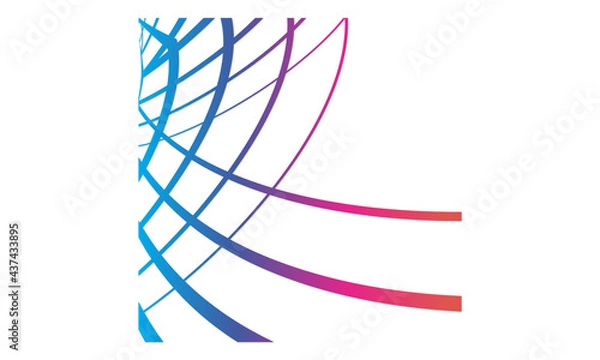 Obraz background with random lines