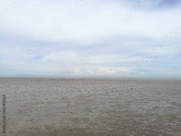 Obraz beach and clouds