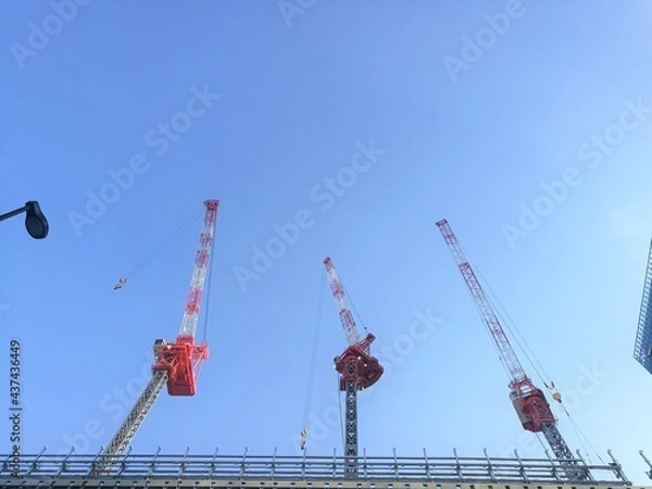 Obraz crane on a construction site