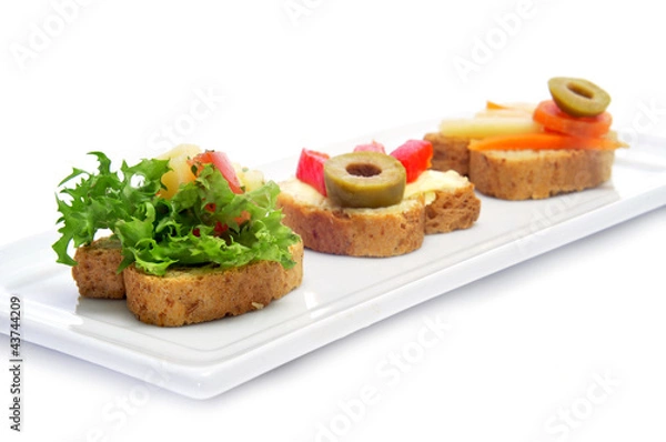 Obraz vegetarian canapes