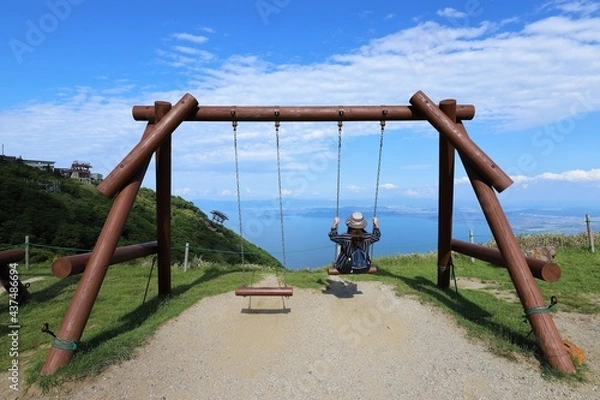 Fototapeta 初夏のびわ湖バレイ