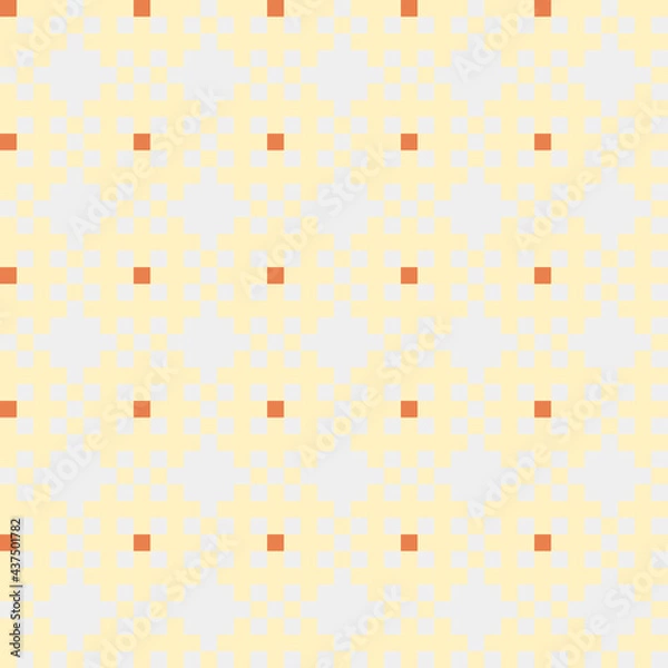 Fototapeta Abstract Cross Pattern generative computational art illustration