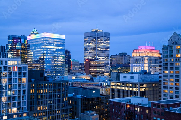 Fototapeta Views of Downtown of Montreal Quebec