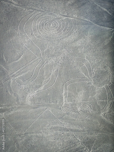 Fototapeta Nazca lines geoglyphs in Peru