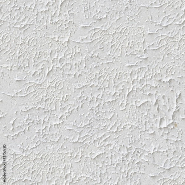 Obraz white concrete wall background texture, seamless. 4K