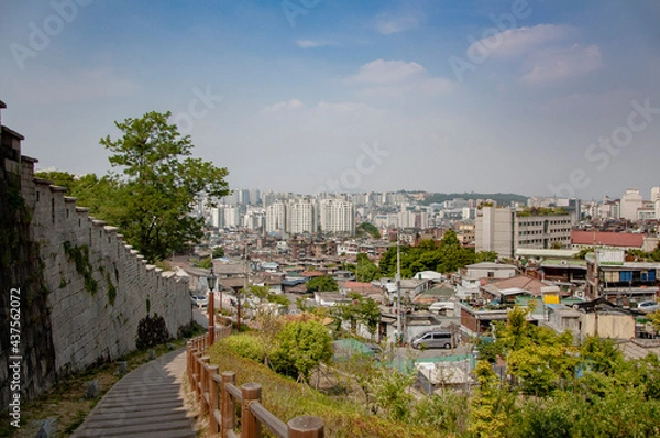Fototapeta 이화벽화마을에서 본 혜화동