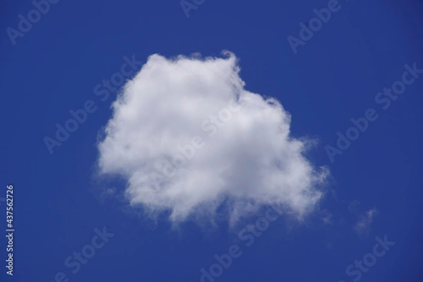 Obraz Round, white cloud against the blue sky.