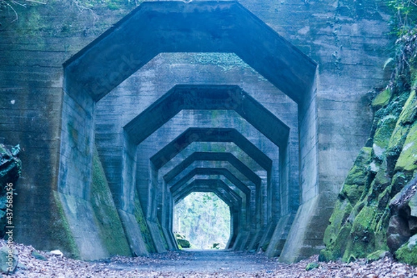 Obraz 熊本　八角トンネル／ローアングル