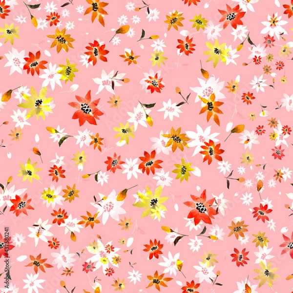 Obraz seamless pattern abstracts floral composition