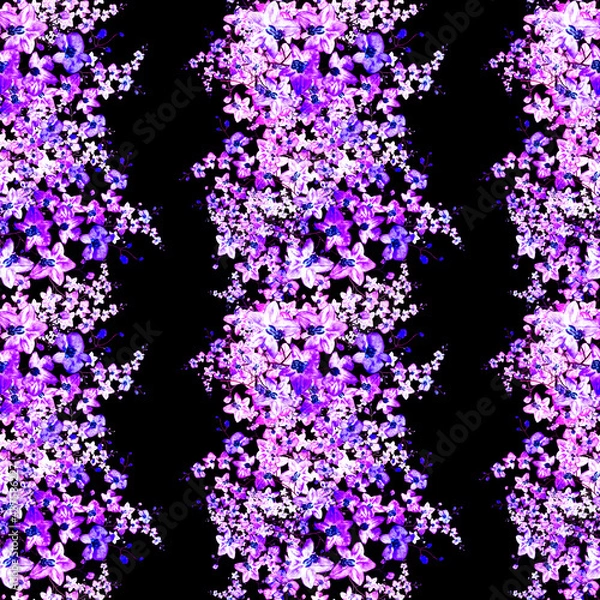 Fototapeta seamless pattern abstracts floral composition