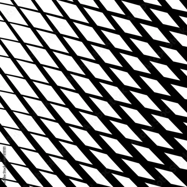 Obraz White background with complex black elements that make up the grid.Vector illustration.