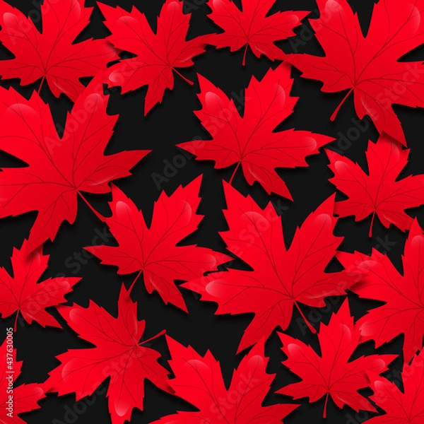 Obraz Maple leaf background for canada day