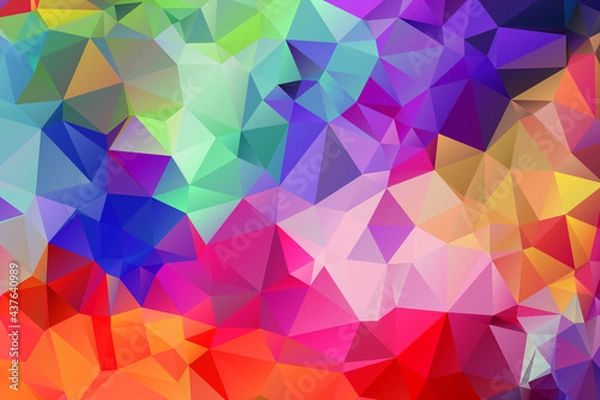 Obraz colorful low poly background