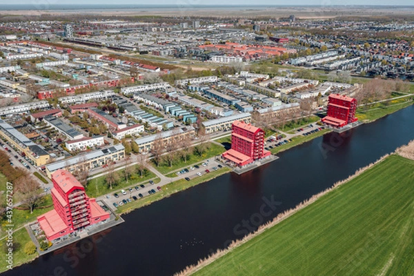Obraz Modern architecture in Almere, Flevoland, The Netherlands