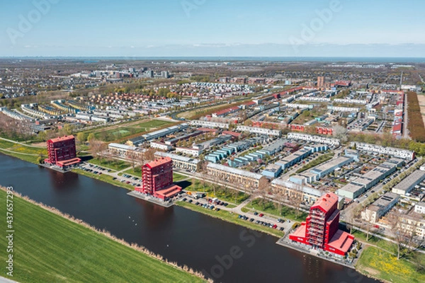 Obraz Modern architecture in Almere, Flevoland, The Netherlands