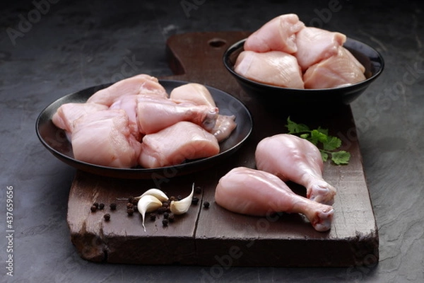Obraz Raw chicken cuts combo