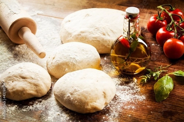 Obraz ciasto na pizzę