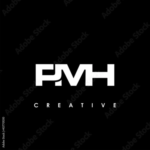 Obraz PMH Letter Initial Logo Design Template Vector Illustration