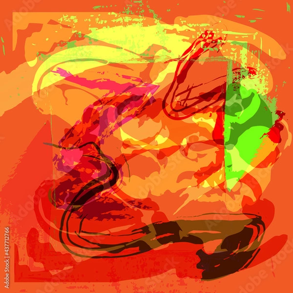 Obraz orange background