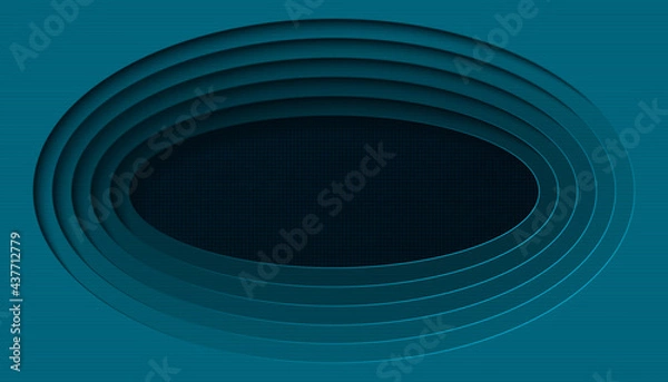 Obraz Dark blue oval textured background. 