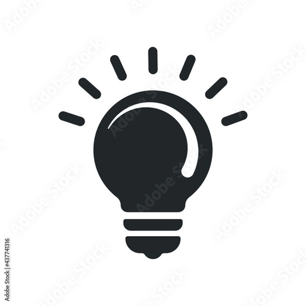 Obraz idea, light, bulb, creative icon
