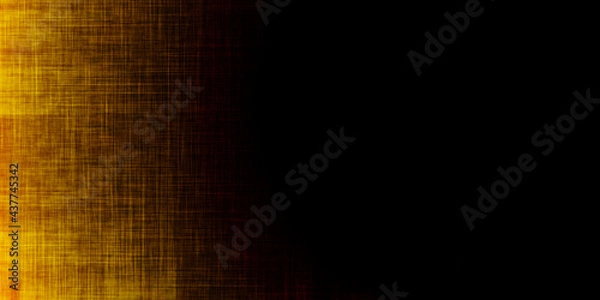 Obraz 黄色と黒の和紙イメージ・パノラマサイズ