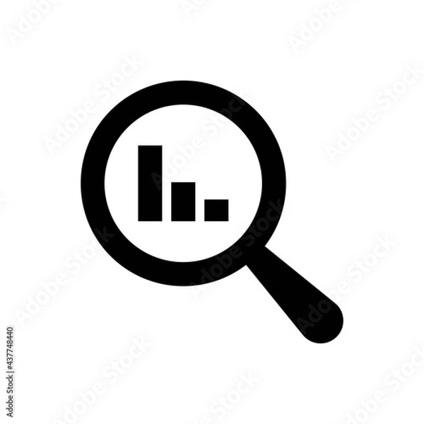 Fototapeta Search report icon