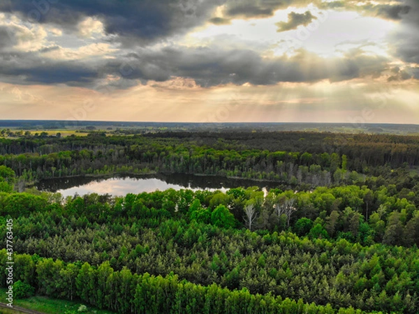 Fototapeta created by dji camera