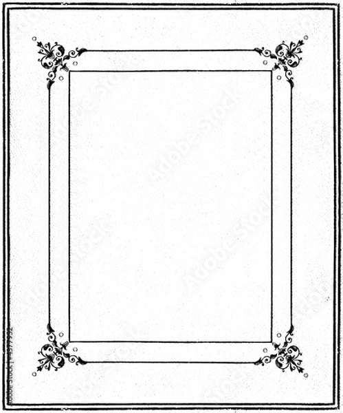 Obraz Antique frame – based on the cover of a bible published in 1843