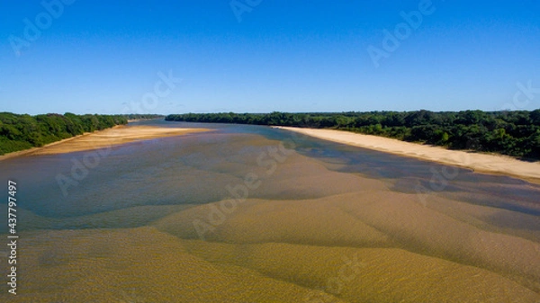 Fototapeta landscape with river