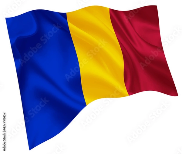 Fototapeta ルーマニア　 国旗　世界　アイコン