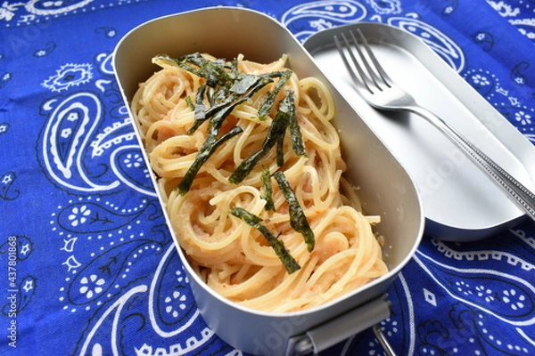 Fototapeta メスティン（明太子パスタ）