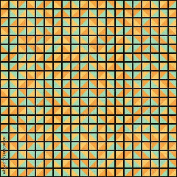 Fototapeta Abstract Geometric Pattern generative computational art illustration