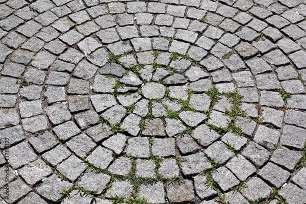 Fototapeta Cobblestones in the city of Porto in Portugal