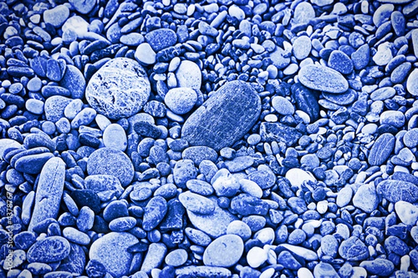 Fototapeta The image is tinted in the color of the year-classic blue.