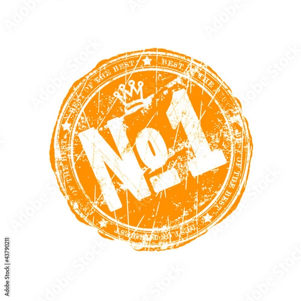 Obraz Number one stamp