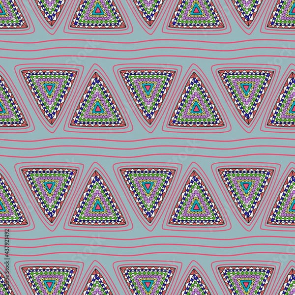 Obraz hand painted background vintage pattern green background